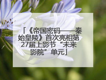 《帝国密码——秦始皇陵》首次亮相第27届上影节“未来影院”单元