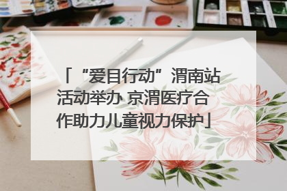 “爱目行动”渭南站活动举办 京渭医疗合作助力儿童视力保护