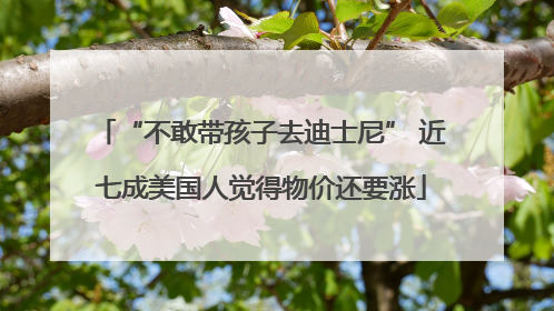 “不敢带孩子去迪士尼” 近七成美国人觉得物价还要涨