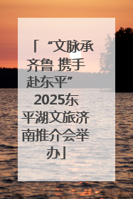 “文脉承齐鲁 携手赴东平” 2025东平湖文旅济南推介会举办
