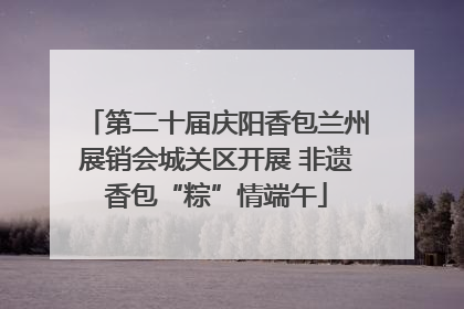 第二十届庆阳香包兰州展销会城关区开展 非遗香包“粽”情端午