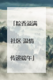 粽香溢满社区 温情传递端午