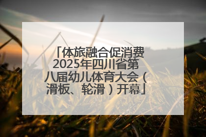 体旅融合促消费 2025年四川省第八届幼儿体育大会（滑板、轮滑）开幕
