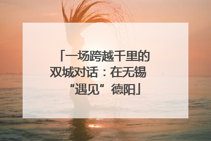 一场跨越千里的双城对话：在无锡“遇见”德阳