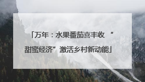 万年：水果番茄喜丰收 “甜蜜经济”激活乡村新动能
