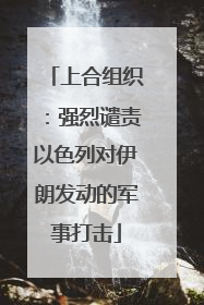 上合组织：强烈谴责以色列对伊朗发动的军事打击