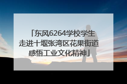 东风6264学校学生走进十堰张湾区花果街道感悟工业文化精神