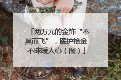 两万元的金饰“不翼而飞”，医护拾金不昧暖人心（图）