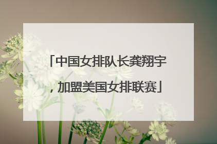 中国女排队长龚翔宇，加盟美国女排联赛