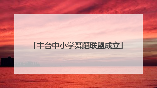 丰台中小学舞蹈联盟成立
