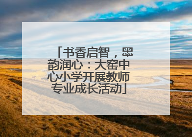 书香启智，墨韵润心：大窑中心小学开展教师专业成长活动