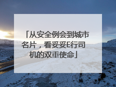 从安全例会到城市名片，看妥妥E行司机的双重使命