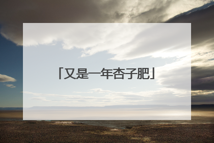 又是一年杏子肥