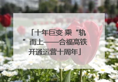 十年巨变 乘“轨”而上——合福高铁开通运营十周年