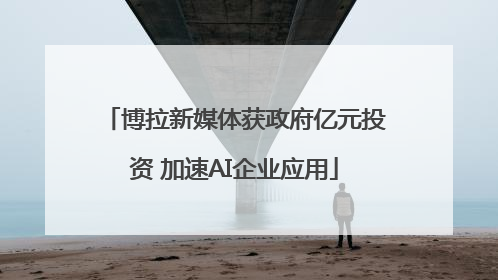 博拉新媒体获政府亿元投资 加速AI企业应用