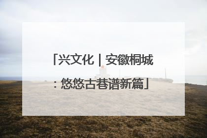 兴文化｜安徽桐城：悠悠古巷谱新篇