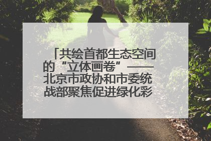 共绘首都生态空间的“立体画卷”——北京市政协和市委统战部聚焦促进绿化彩化美化生态空间建设联合协商议政