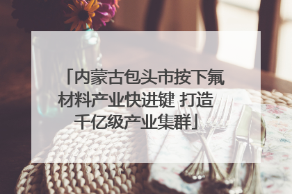 内蒙古包头市按下氟材料产业快进键 打造千亿级产业集群