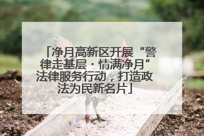 净月高新区开展“警律走基层・情满净月”法律服务行动，打造政法为民新名片