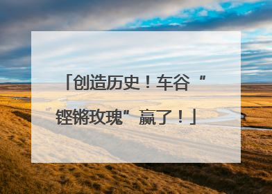 创造历史！车谷“铿锵玫瑰”赢了！