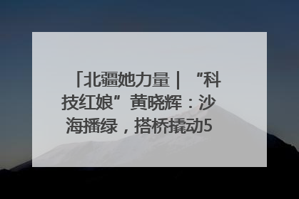 北疆她力量｜“科技红娘”黄晓辉：沙海播绿，搭桥撬动5.3亿研发