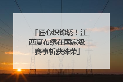 匠心织锦绣！江西夏布绣在国家级赛事斩获殊荣