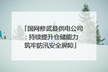 国网修武县供电公司：持续提升仓储能力 筑牢防汛安全屏障