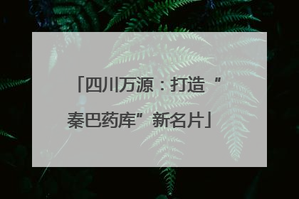 四川万源：打造“秦巴药库”新名片