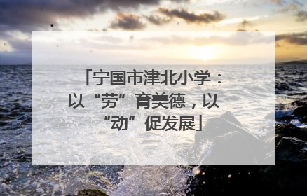 宁国市津北小学：以“劳”育美德，以“动”促发展