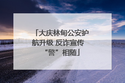 大庆林甸公安护航升级 反诈宣传“警”相随