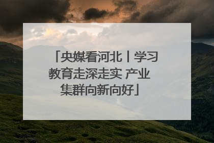 央媒看河北丨学习教育走深走实 产业集群向新向好