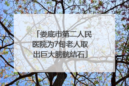 娄底市第二人民医院为7旬老人取出巨大膀胱结石