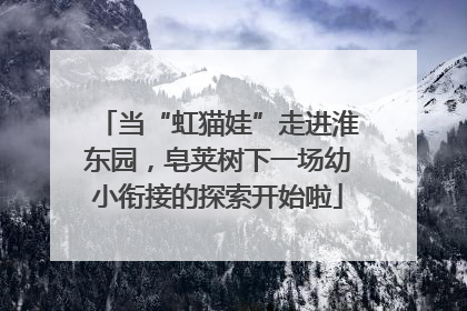 当“虹猫娃”走进淮东园，皂荚树下一场幼小衔接的探索开始啦
