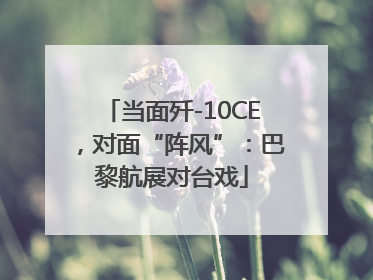 当面歼-10CE，对面“阵风”：巴黎航展对台戏