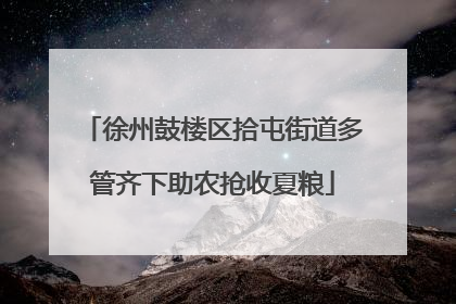 徐州鼓楼区拾屯街道多管齐下助农抢收夏粮