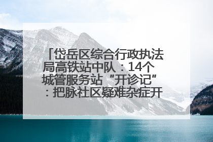 岱岳区综合行政执法局高铁站中队：14个城管服务站“开诊记”：把脉社区疑难杂症开出治理良方