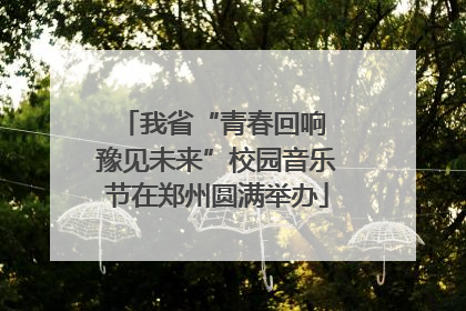 我省“青春回响 豫见未来”校园音乐节在郑州圆满举办