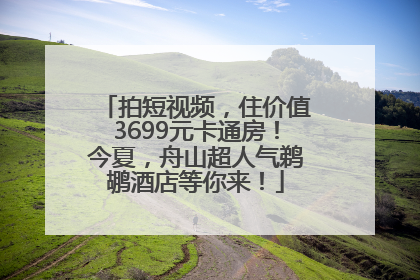 拍短视频，住价值3699元卡通房！今夏，舟山超人气鹈鹕酒店等你来！