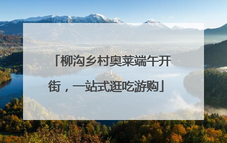 柳沟乡村奥莱端午开街，一站式逛吃游购