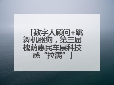 数字人顾问+跳舞机器狗，第三届槐荫惠民车展科技感“拉满”