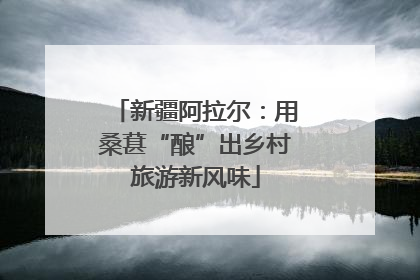 新疆阿拉尔：用桑葚“酿”出乡村旅游新风味
