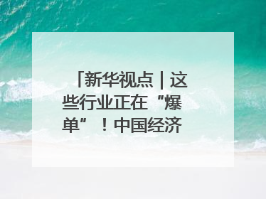 新华视点｜这些行业正在“爆单”！中国经济活力密码