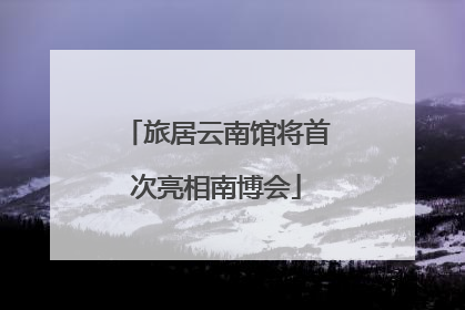 旅居云南馆将首次亮相南博会