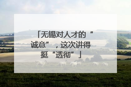 无锡对人才的“诚意”，这次讲得挺“透彻”
