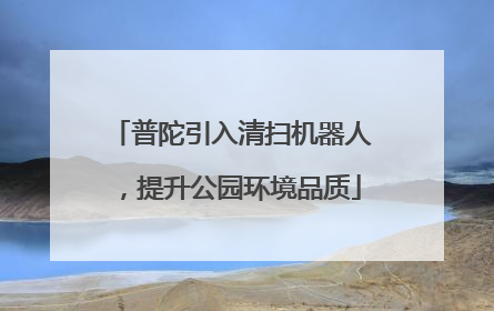 普陀引入清扫机器人，提升公园环境品质