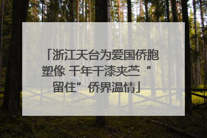 浙江天台为爱国侨胞塑像 千年干漆夹苎“留住”侨界温情