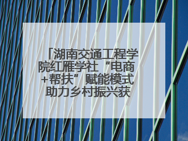 湖南交通工程学院红雁学社“电商+帮扶”赋能模式 助力乡村振兴获帮扶乡镇好评