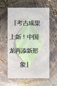考古成果上新！中国龙再添新形象