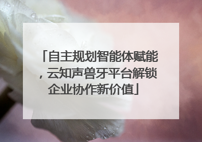 自主规划智能体赋能，云知声兽牙平台解锁企业协作新价值