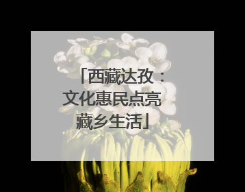 西藏达孜：文化惠民点亮藏乡生活
